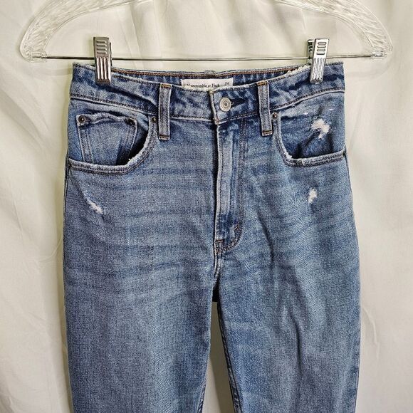 Abercrombie & Fitch The Skinny High Rise Curve Love Jeans Size 24/00 - Picture 7 of 14